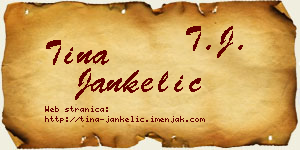 Tina Jankelić vizit kartica